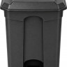Бак для мусора с педалью Plastic Republic 80 л, черный