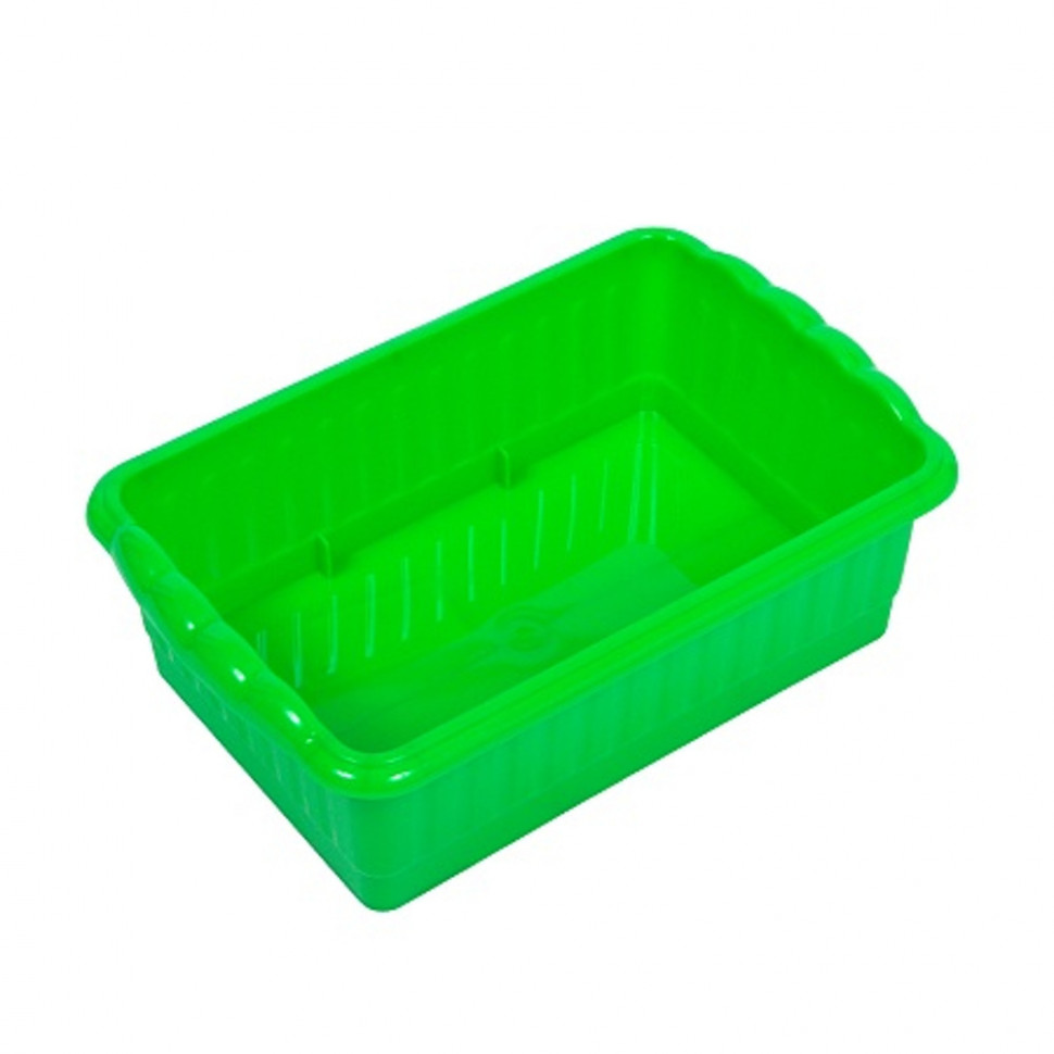 Ящик для рассады Радиан Дом и дача 24,7 x 16,6 x 8,2 см, темно-зеленый