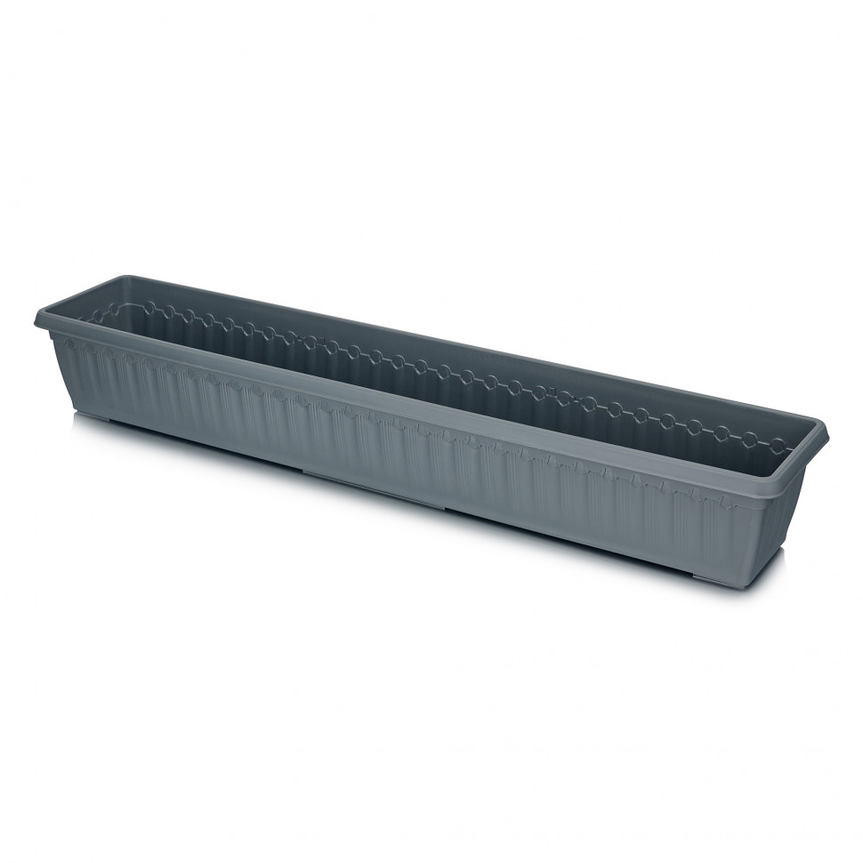 Кашпо для растений ElfPlast Флавия 3 100 см 18 л, графитовый
