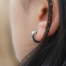 Серьги клипсы круглые комплект 2 шт Monblick, 12 х 12 х 6 мм, серебряный