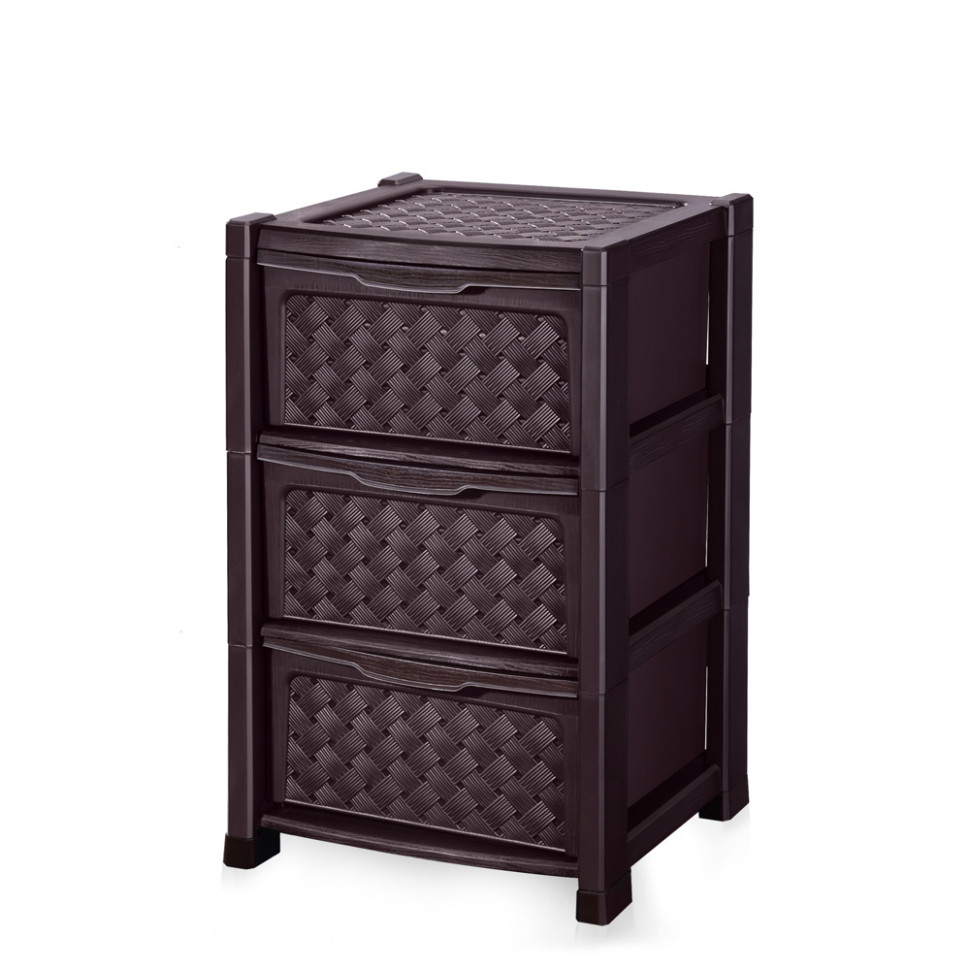 Комод ElfPlast Виола 39 x 39 x 63,5 см, коричневый