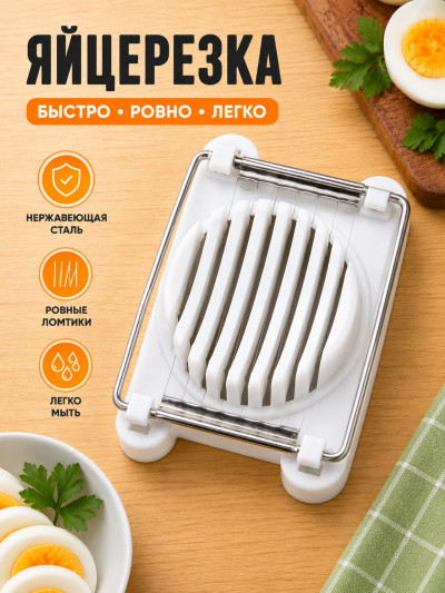 Яйцерезка Monblick Чудесница, белый