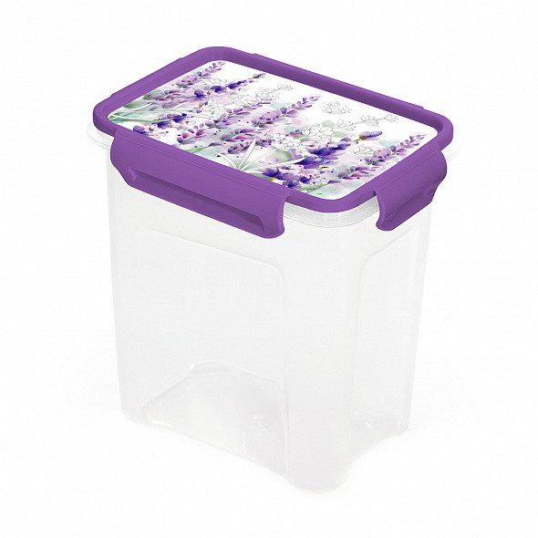 Контейнер для продуктов Полимербыт Lavender 1.8 л, фиолетовый