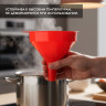 Воронка кухонная пластиковая Monblick для бутылок, 13,5 см, красный