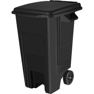 Бак для мусора на колёсах Plastic Republic Фристайл 100 л, черный