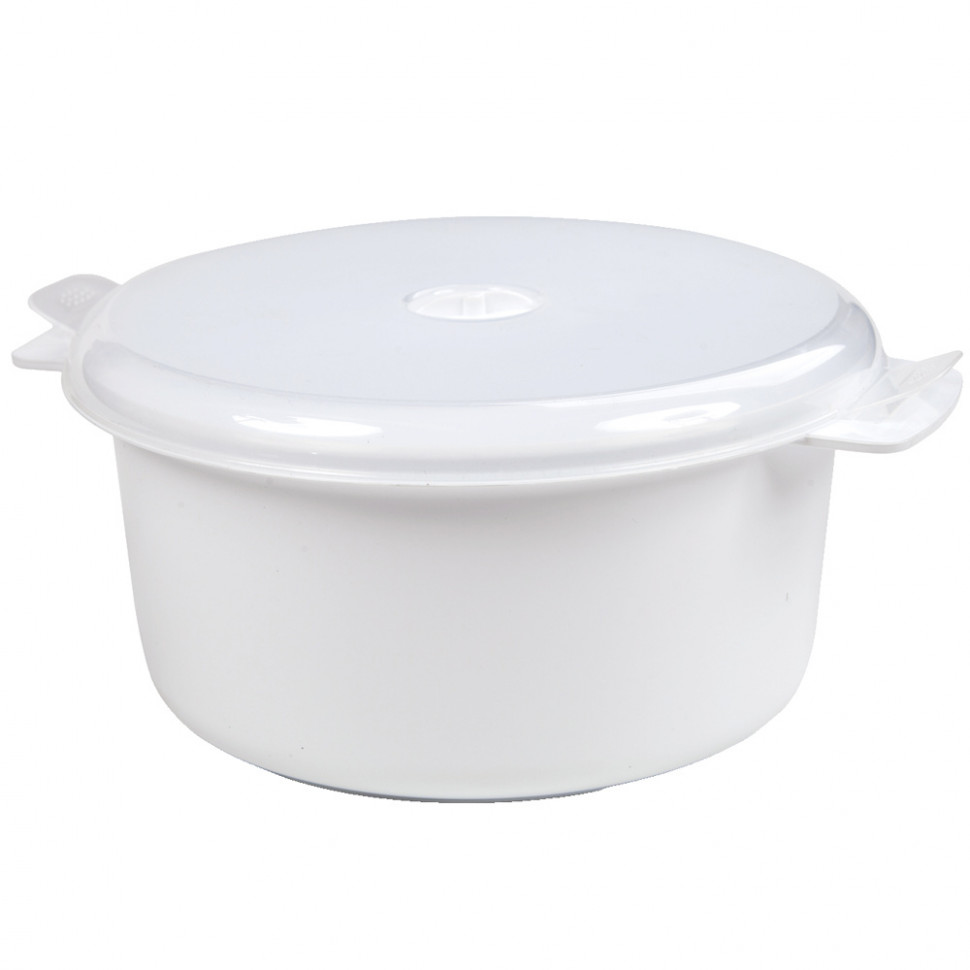 Кастрюля для микроволновой печи BEROSSI Express 1.8 л, снежно-белый