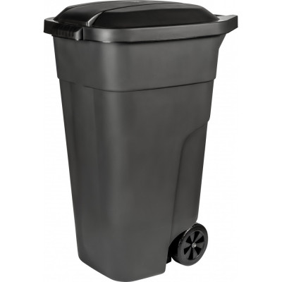 Бак для мусора на колёсах Plastic Republic 110 л, черный