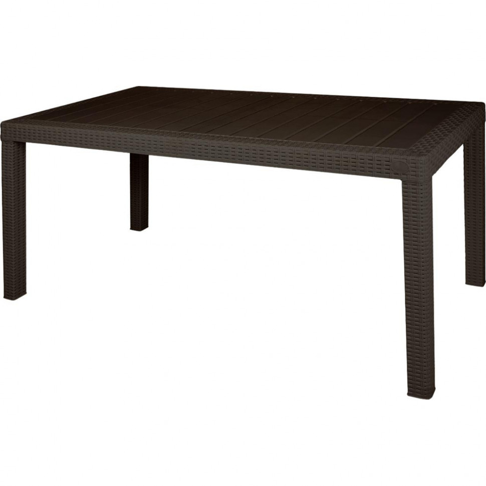 Стол садовый Plastic Republic Decorona ДеРотанг 153,2 x 78,9 x 70,1 см, коричневый