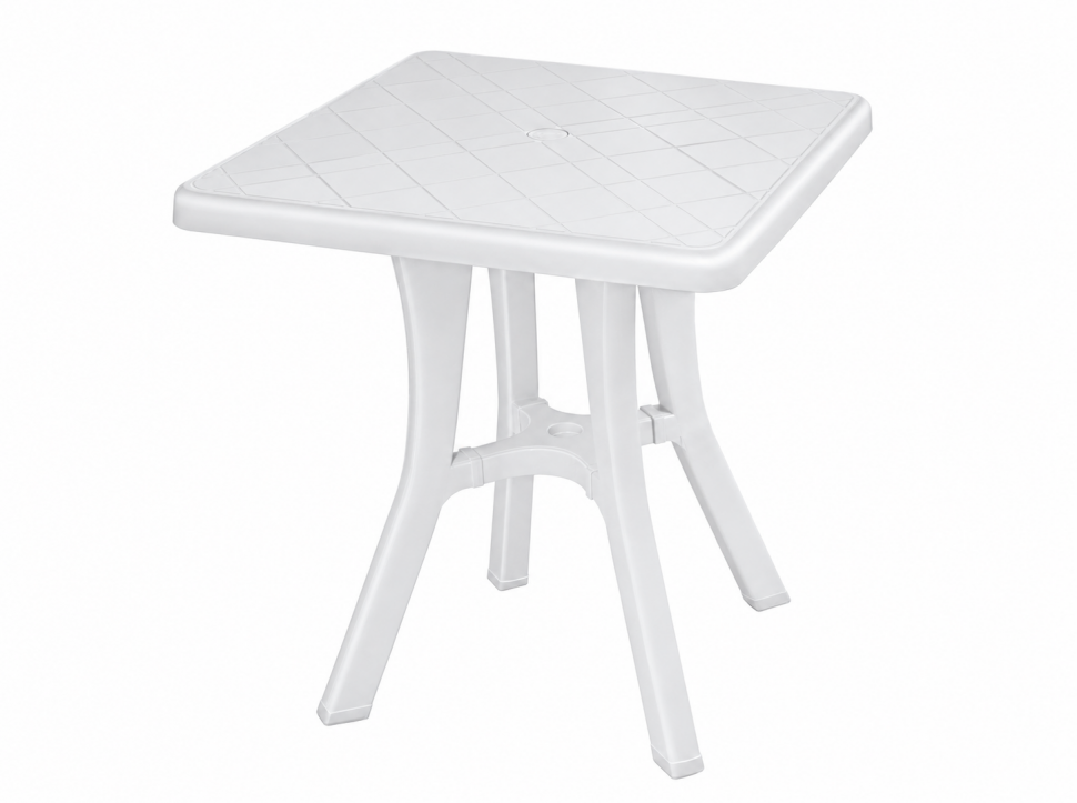 Стол садовый ElfPlast, 70 см, белый