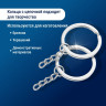 Кольцо для ключей стальное 30 мм Monblick, 20 шт, серебро