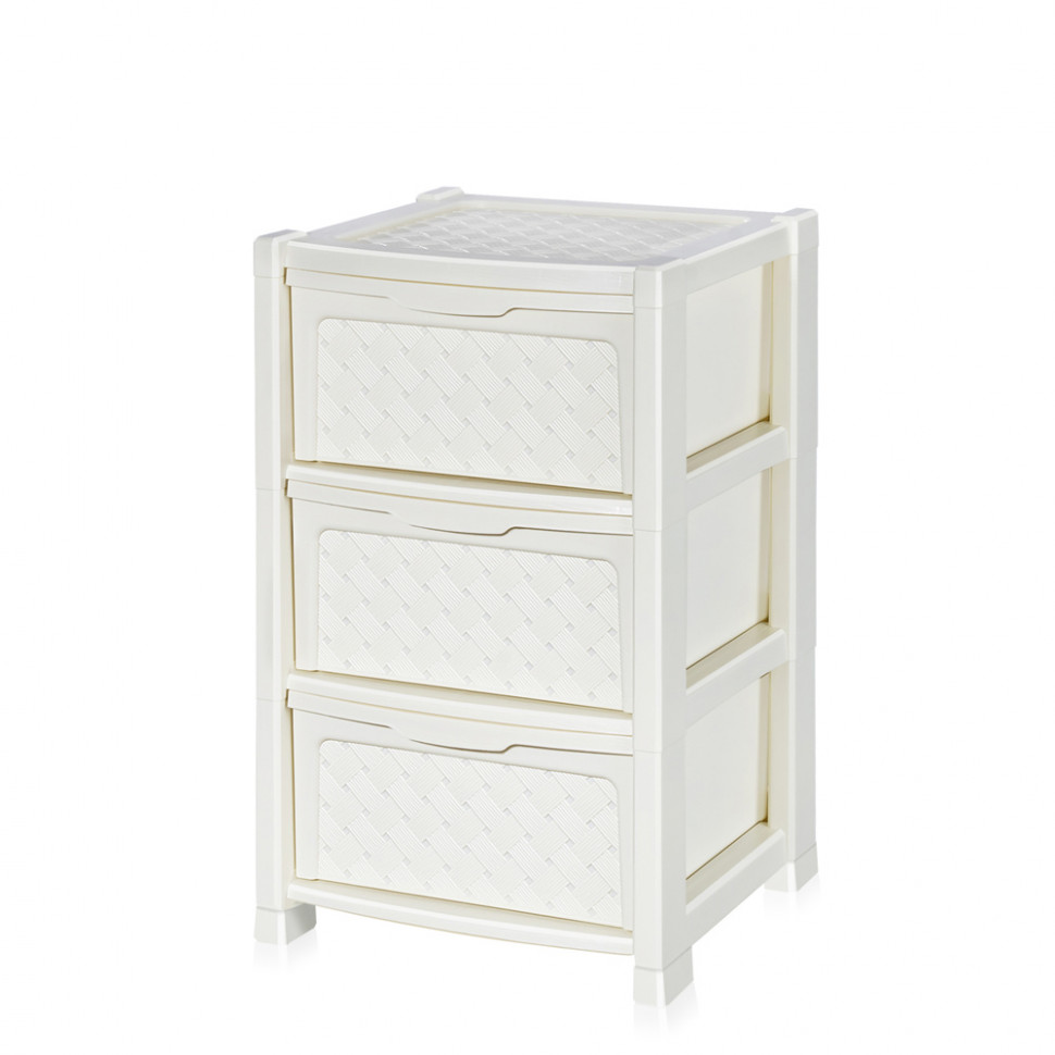 Комод ElfPlast Виола 39 x 39 x 63,5 см, слоновая кость