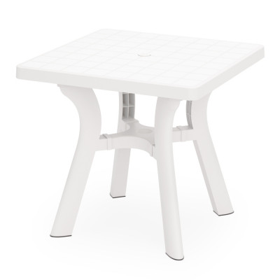 Стол садовый Альтернатива Атлант 80 x 80 x 76,5 см, белый