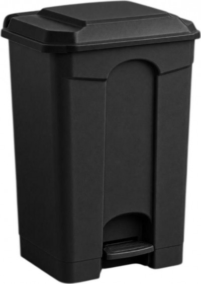 Бак для мусора с педалью Plastic Republic 60 л, черный